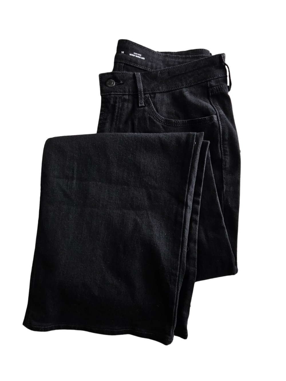 Old Navy Women's Size 14 Black Wide-Leg Jeans